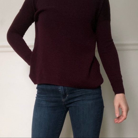 Cynthia Rowley Purple Merino Wool Sweater - Picture 3 of 12